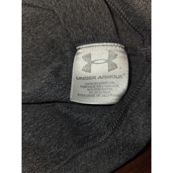 Under Armour HeatGear T-Shirt Women's XL Gray Fitted Short Sleeve Running Gym - Picture 4 of 5
